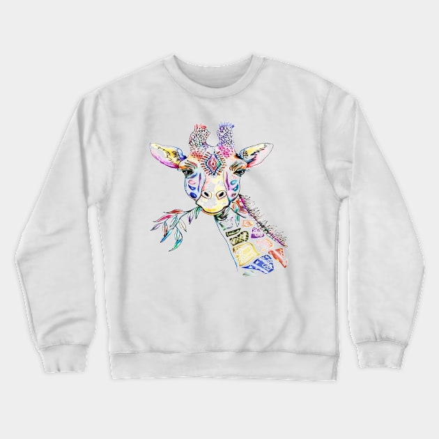 Giraffe Crewneck Sweatshirt by vectordiaries5